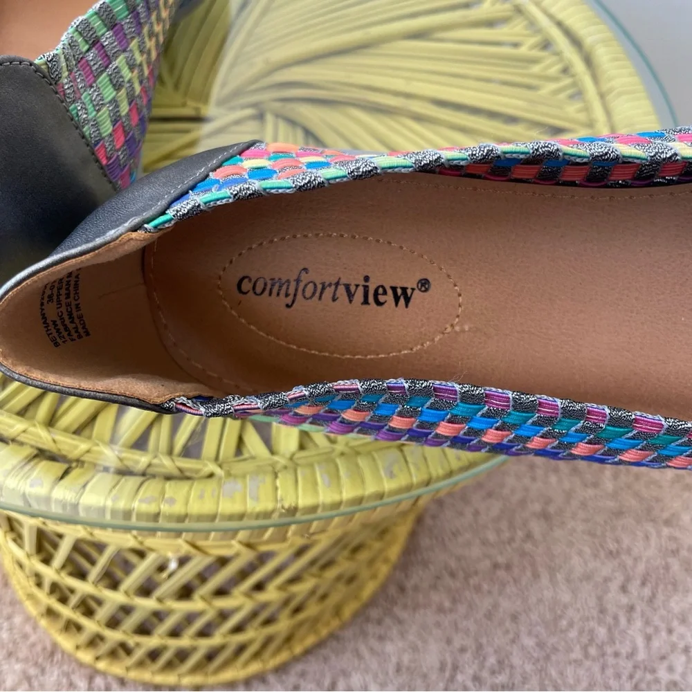 Comfortview Multicolor Woven Flats - Picture 6 of 9